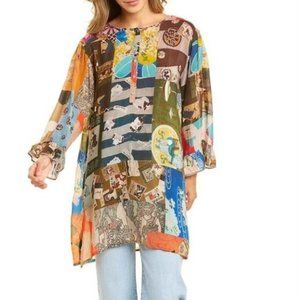 NWT $240 Johnny Was Size M Medium Vera Tunic Style C24221B2 Multicolor SOLD OUT